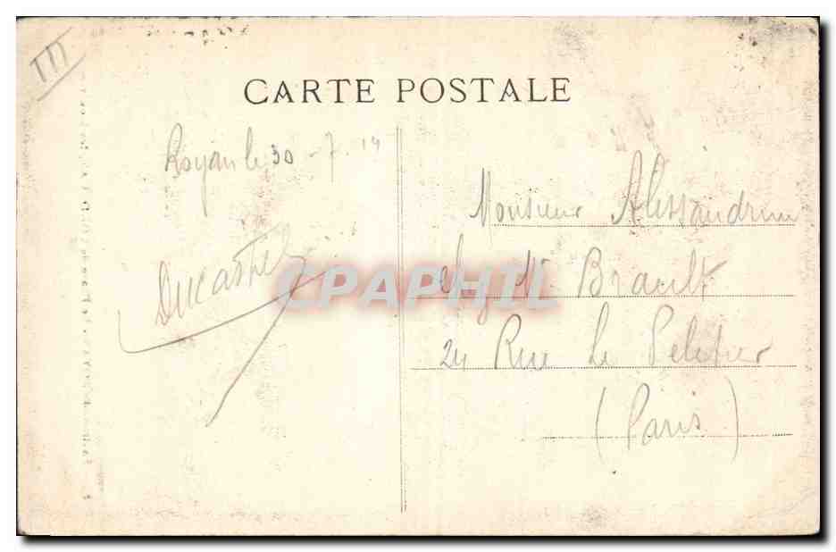CPA Phare de Cordouan Les Mouettes Environs de Royan — Rückseite