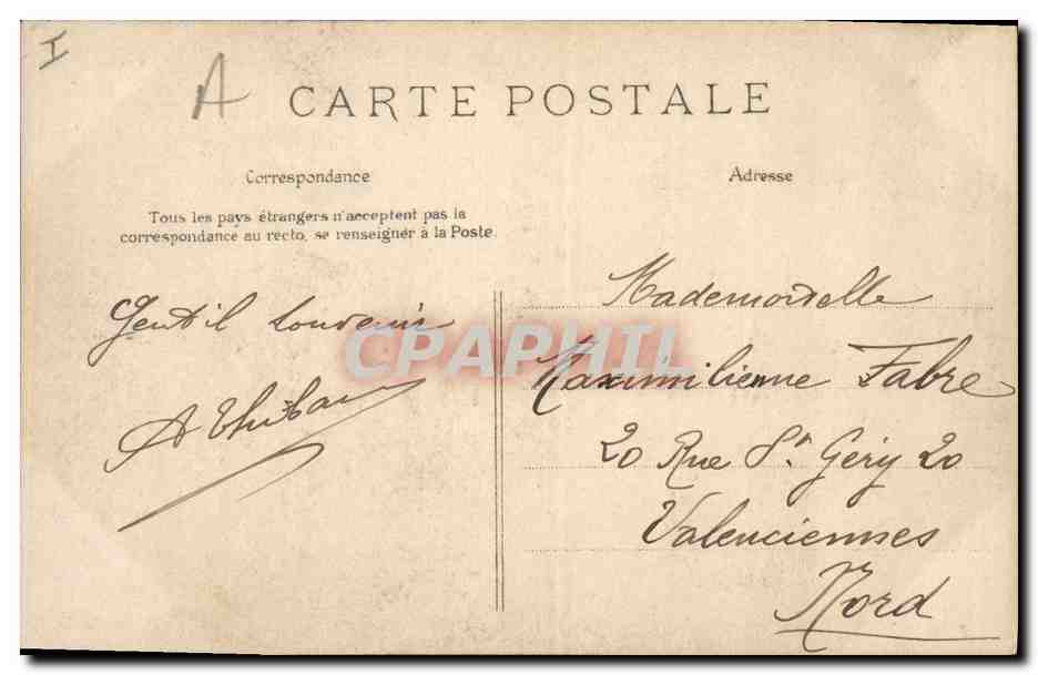 CPA Phare Le Havre La jetee un jour de tempete — Rückseite