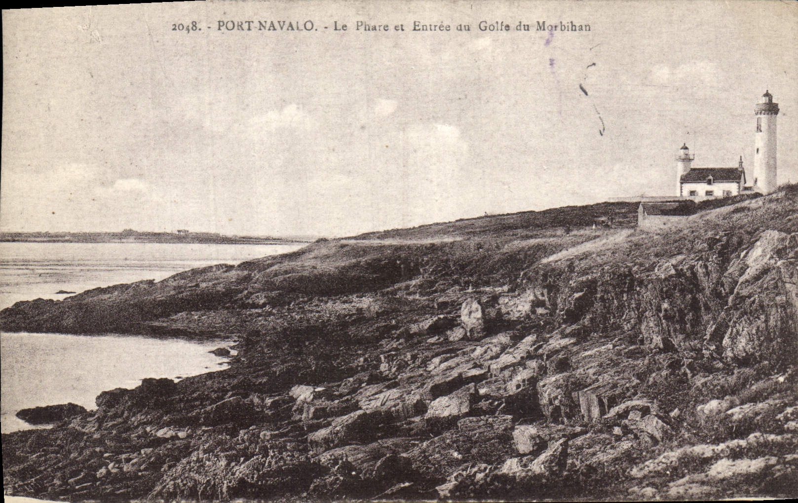 CPA Phare Port Navalo Le phare et entree du golfe du Morbihan