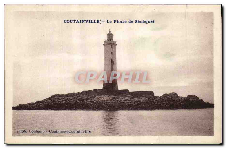 CPA Phare de Senequet Coutainville