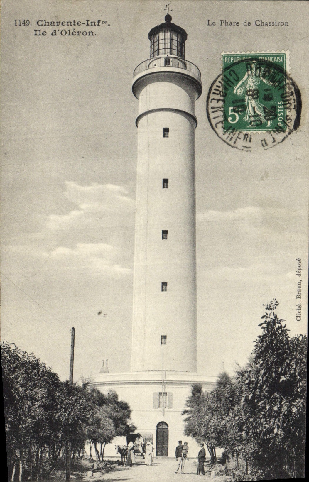 Le Phare de Chassiron — Île d'Oléron — Cliché Braun, dépôté