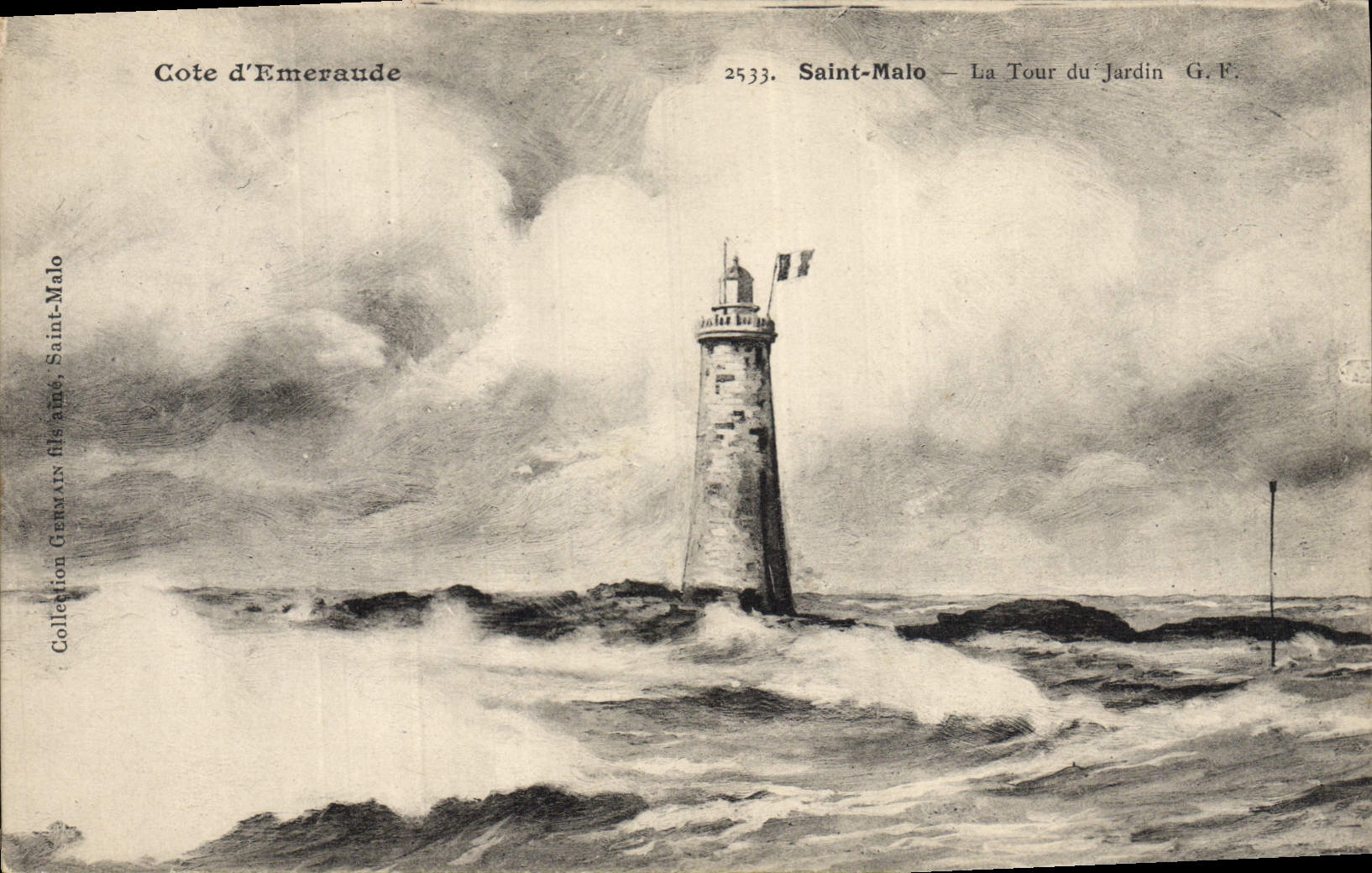 CPA Phare Saint Malo La tour du jardin