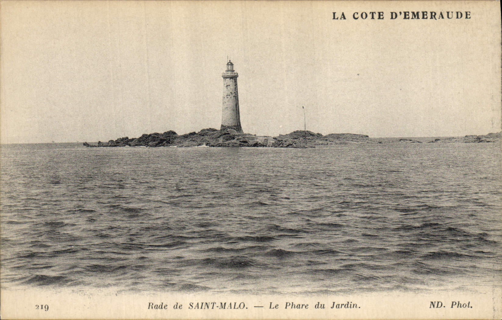 CPA Phare du jardin Rade de Saint Malo