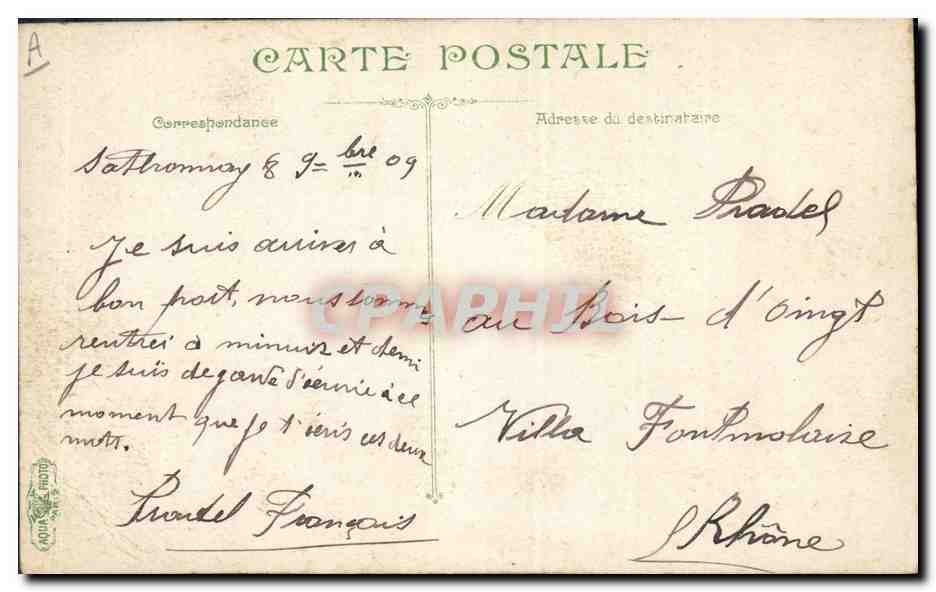 CPA Militaria Artillerie DEpart pour le polygone  — Rückseite