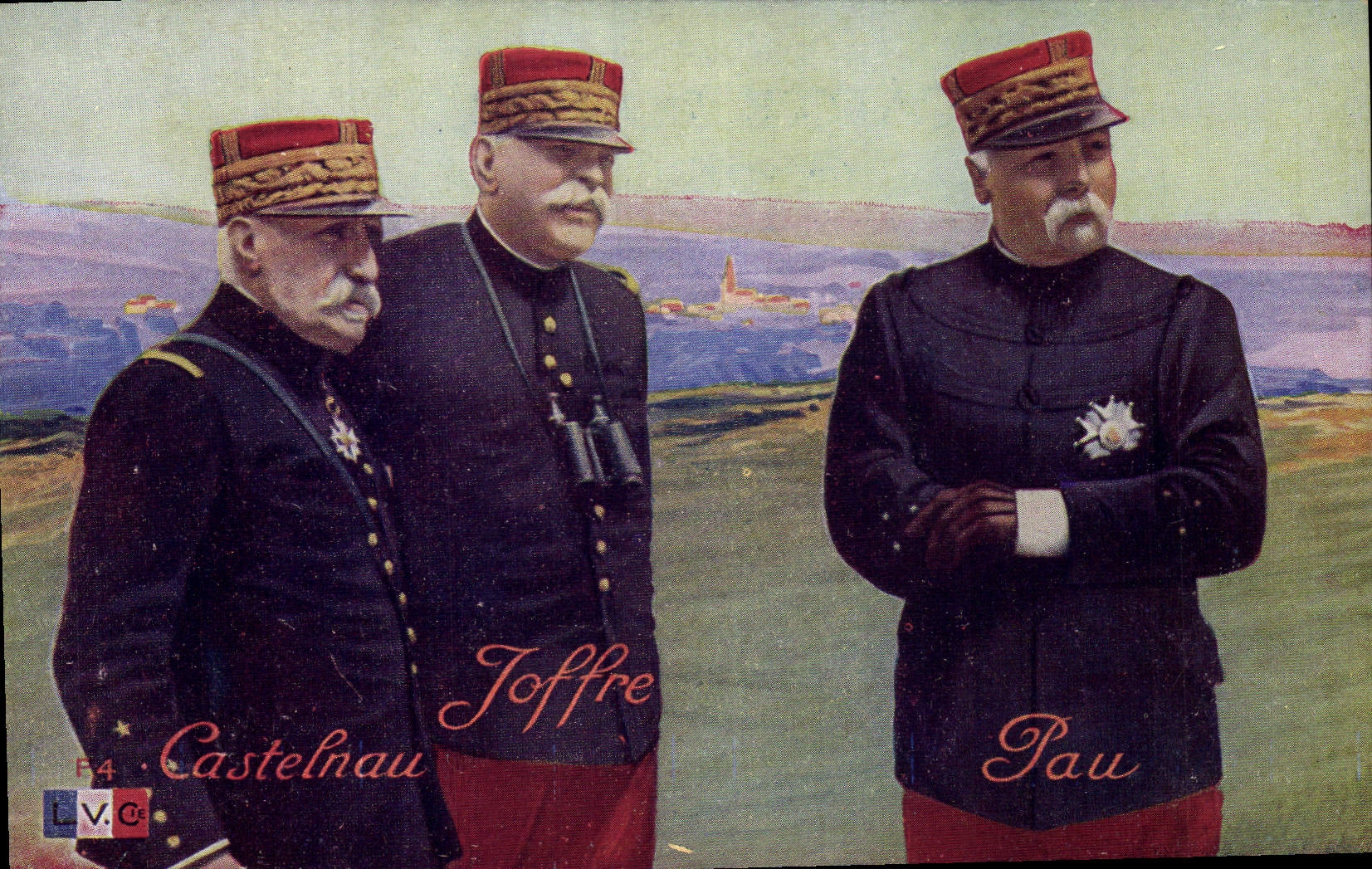 CPA Militaria General Castelnau Joffre Pau 