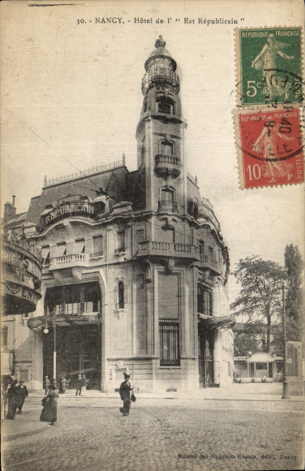 CPA Journaux Journal Nancy Hotel de l'Est Republicain