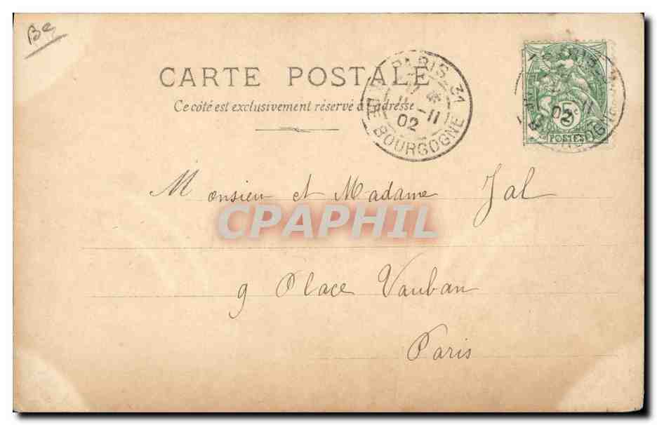 CPA Fantaisie Journaux Journal Le Gaulois — Verso