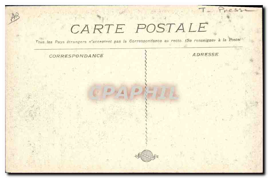 CPA Journaux Journal Marseille Exposition coloniale Pavillon du Petit Marseillais — Verso
