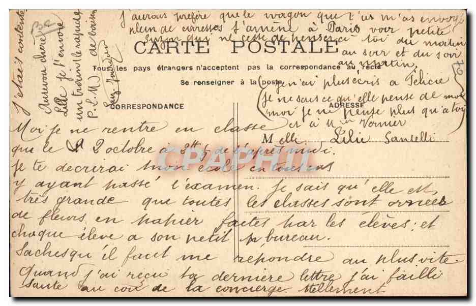 CPA Fantaisie Journaux Journal La Patrie Enfants Bebes — Rückseite