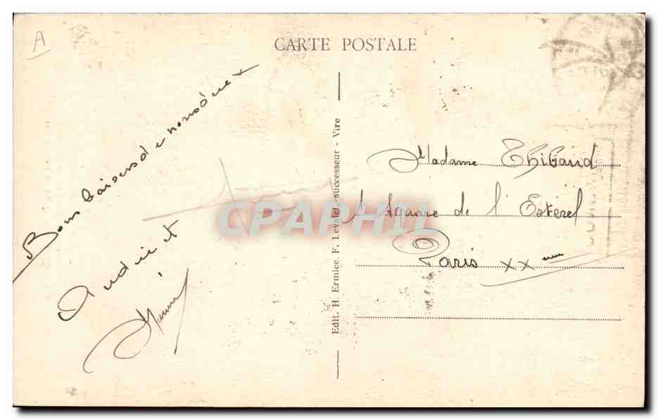 CPA Fantaisie Journaux Journal Notre Normandie Enfant Chien — Rückseite