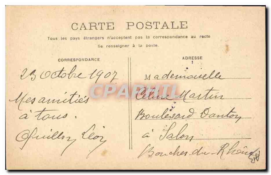 CPA Fantaisie Journaux Journal La Patrie Enfant — Rückseite