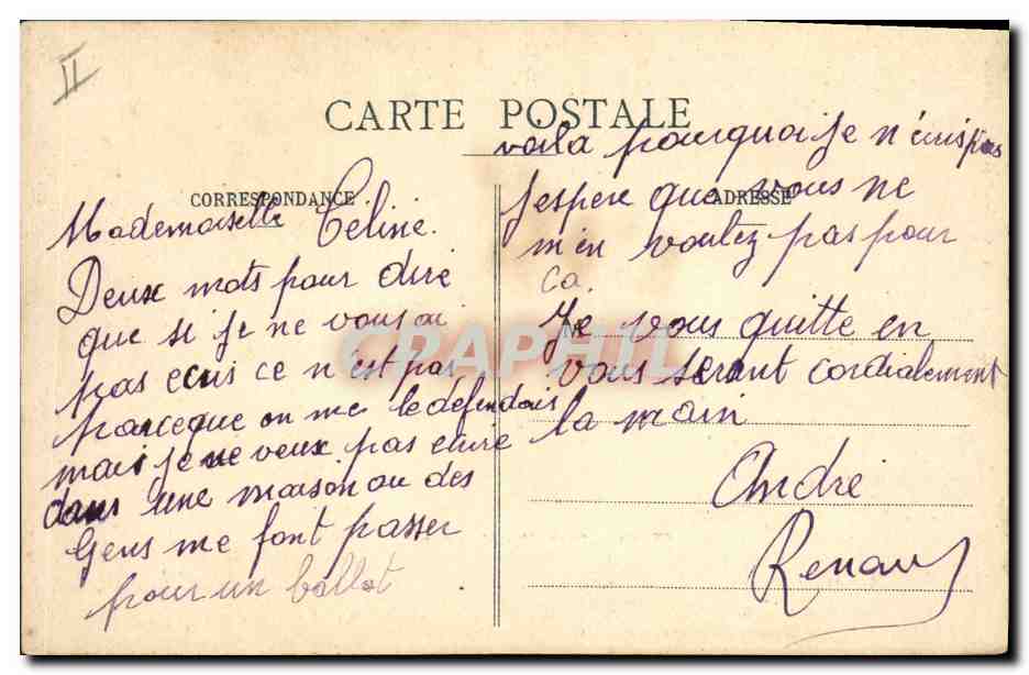 CPA Folklore Paysans Oeufs frais du Morvan Preliminaires — Rückseite