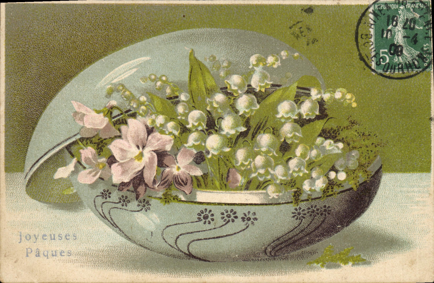 CPA Fantaisie Fleurs 