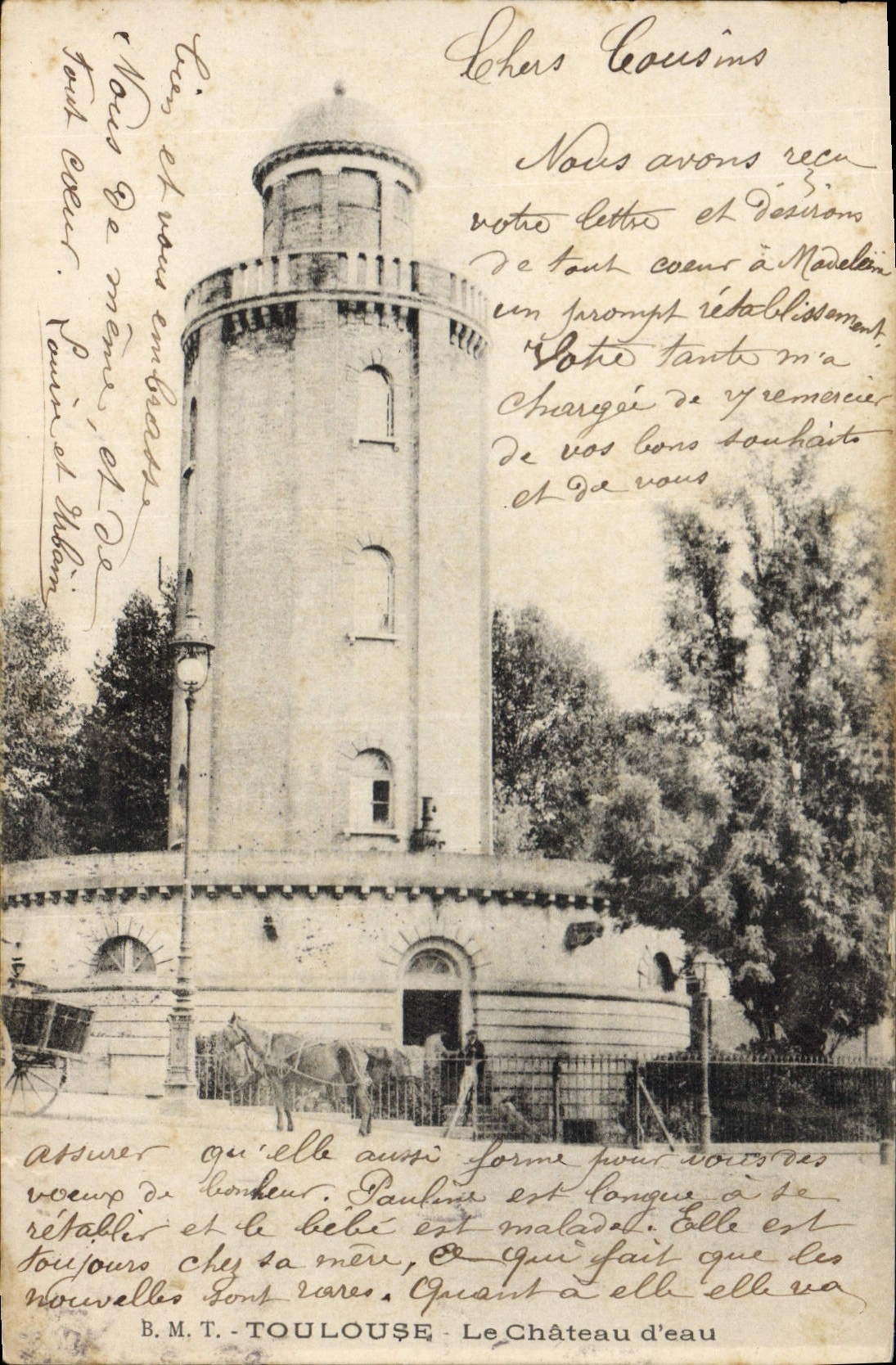 Le Château d'eau de Toulouse — B.M.T. — éditeur B.M.T. Toulouse