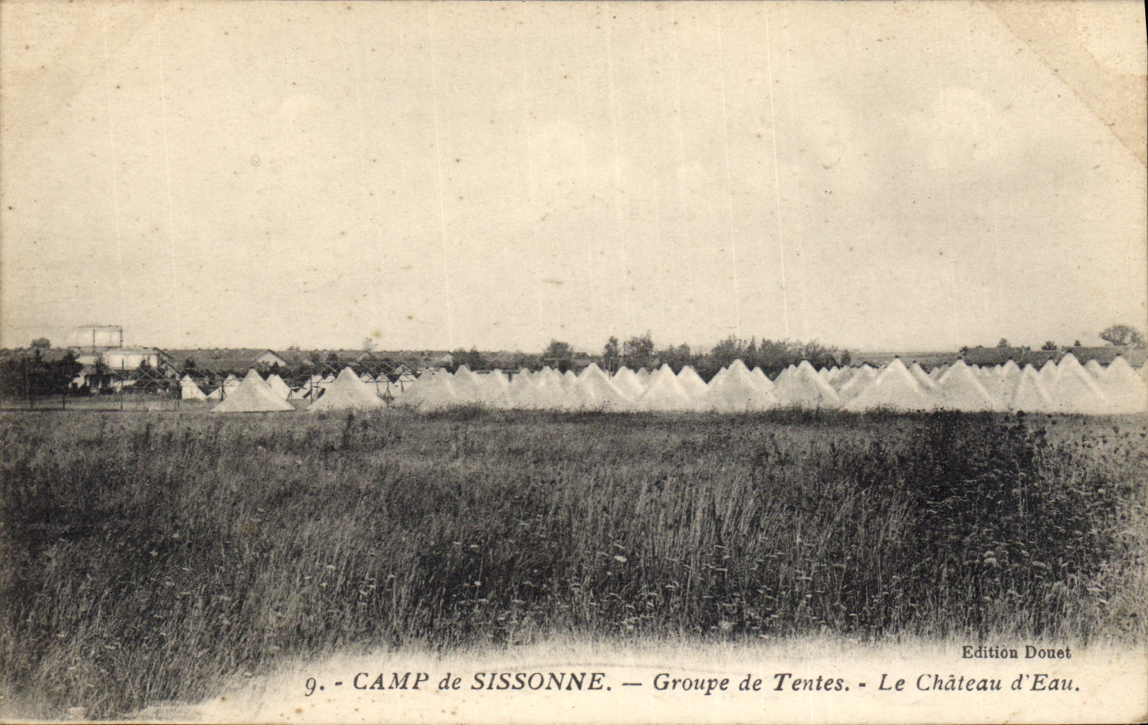 Camp de Sissonne — Groupe de Tentes — Le Château d'Eau — Édition Donet