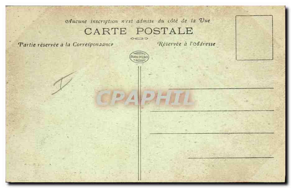 Camp de Sissonne — Groupe de Tentes — Le Château d'Eau — Édition Donet — Verso