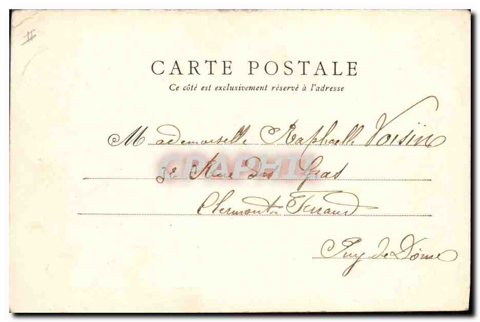 Mézières — Château d'eau et Institution des Sœurs de Sainte Chrétiennne — A. Gelly, Charleville — Verso
