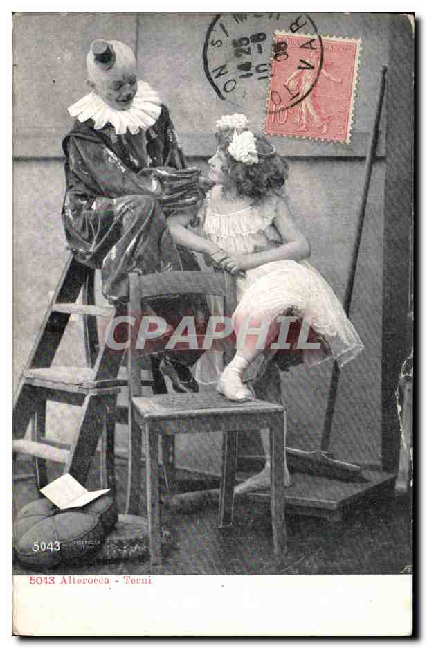CPA Fantaisie Pierrot Pierrots Enfants 