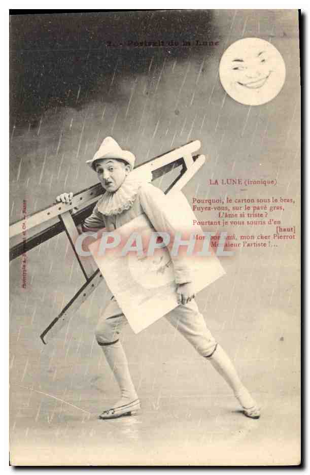 CPA Fantaisie Pierrot Pierrots 
