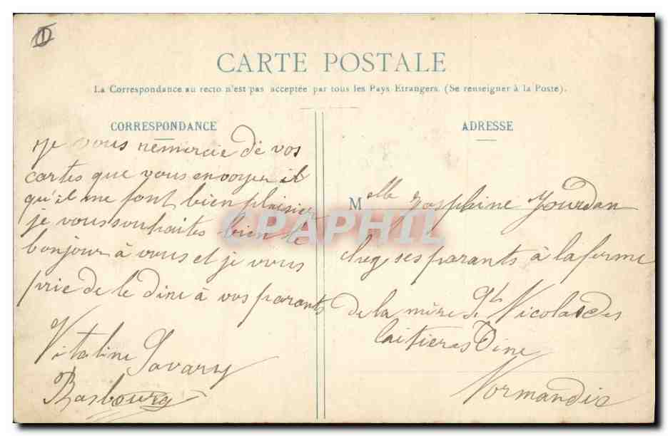 CPA Arbre Rotheneuf L'entree du bois du Lupin — Verso