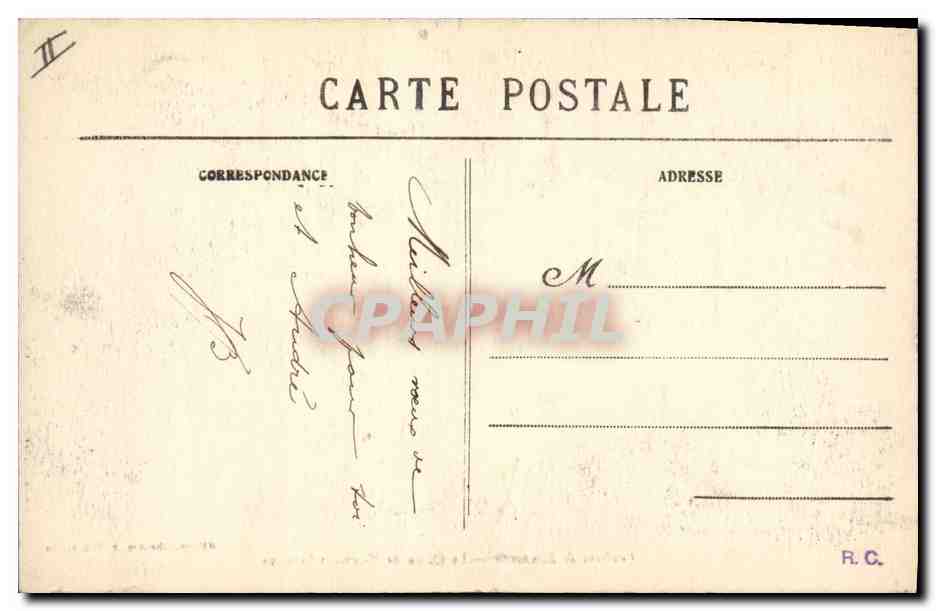 CPA Arbre Environs de Montereau Le cedre de Montigny Leloup — Rückseite