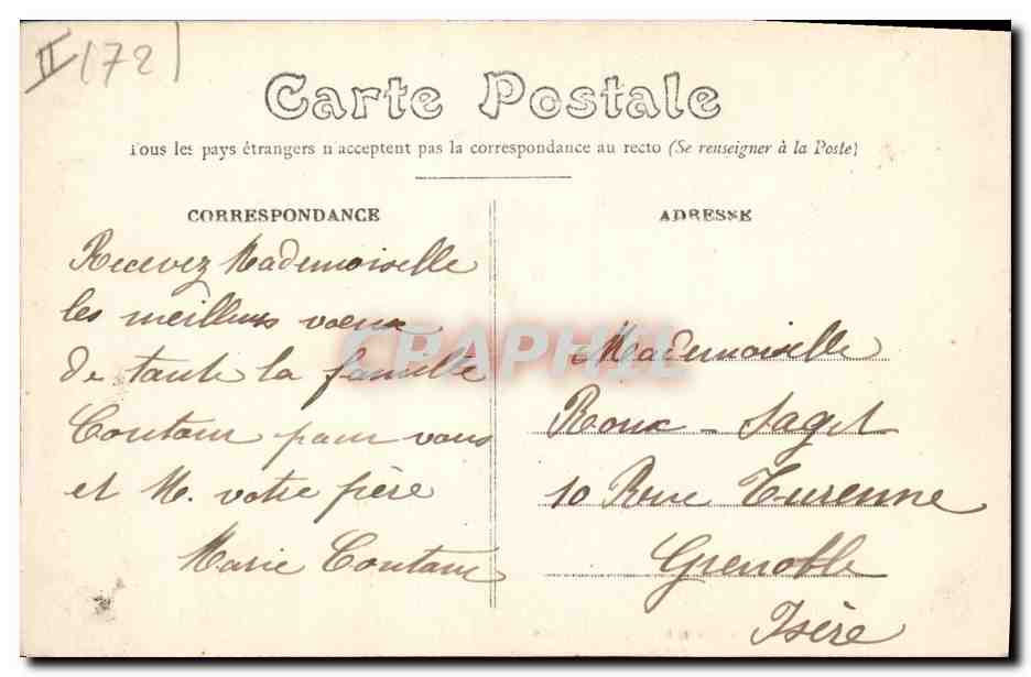 CPA Arbre Le Mans Jardin d'horticulture Robinson — Rückseite