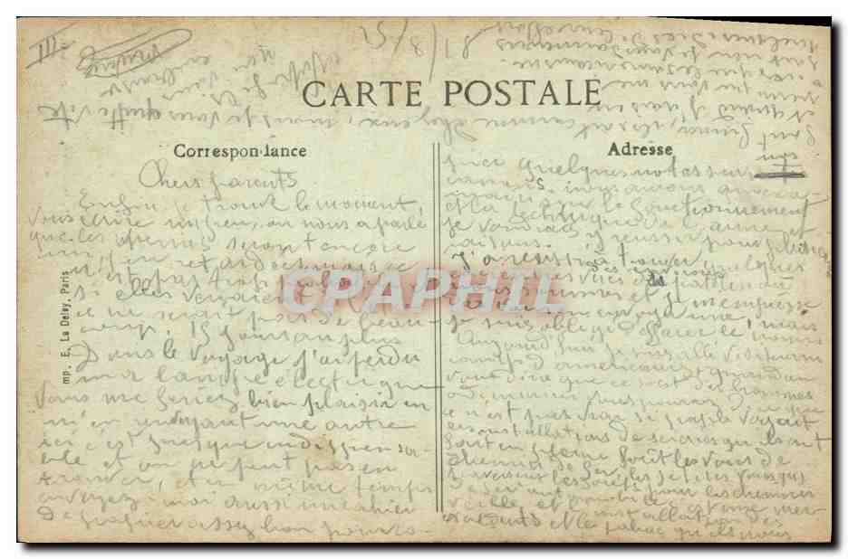 CPA Arbre Environs de Saint Dizier Le grand chene (animee) — Verso