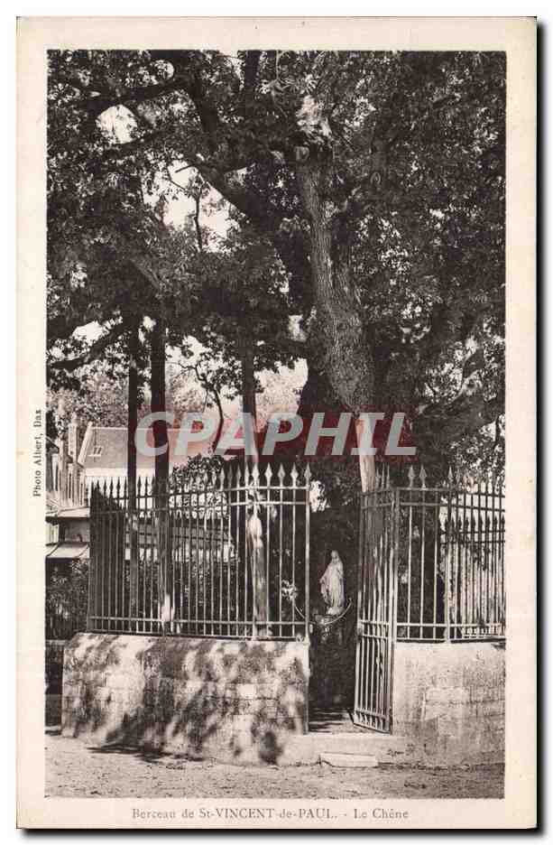 CPA Arbre Berceau de St Vincent de Paul Le chene