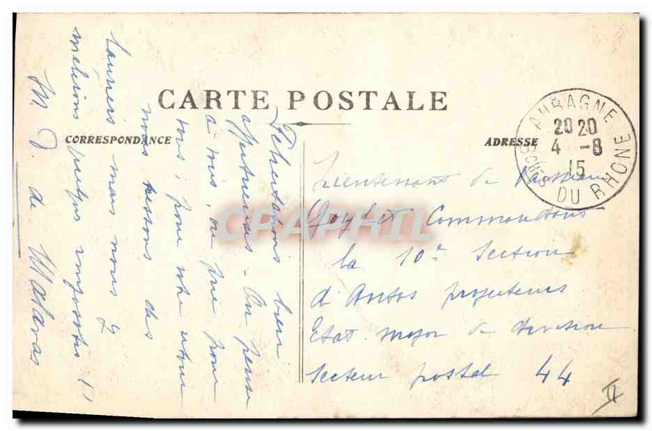 CPA Arbre La Sainte Baume Le gros chene  — Rückseite