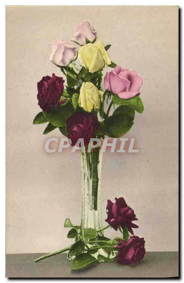 CPA Fantaisie Fleurs 