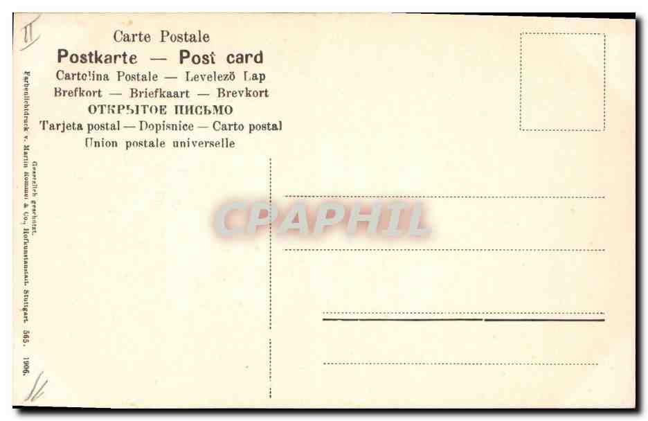 CPA Fantaisie Fleurs  — Rückseite