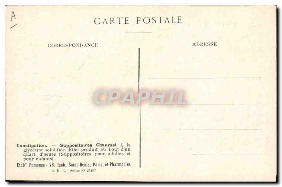 Renoncule Acre — PLANCHE N° 23 — Edición de los Etablissements Furnouze — Reverso