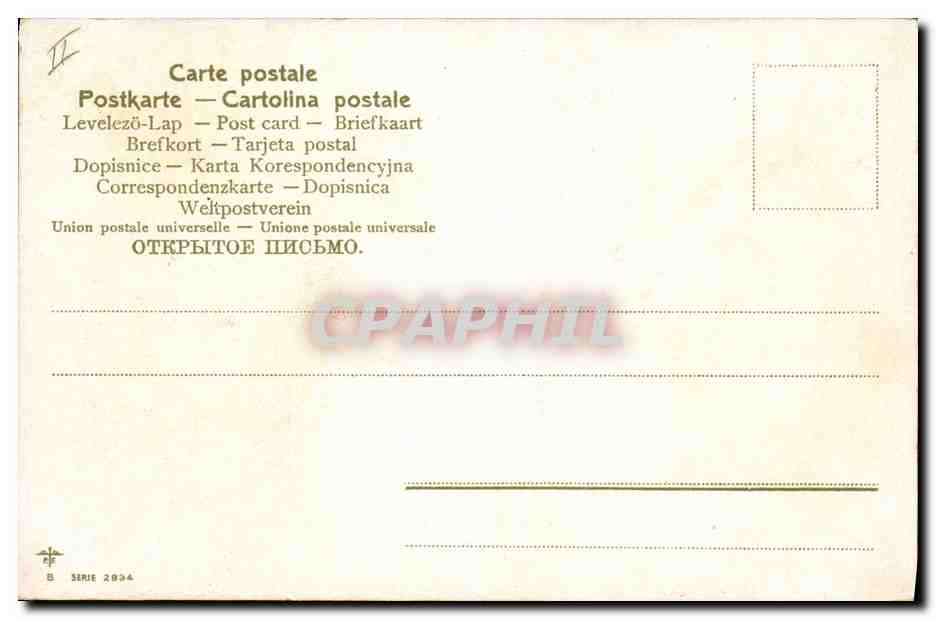 CPA Fantaisie Fleurs  — Rückseite