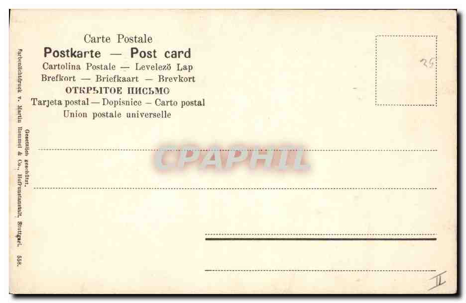CPA Fantaisie Fleurs  — Rückseite