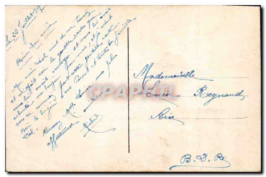 CPA Fantaisie Fleurs  — Verso