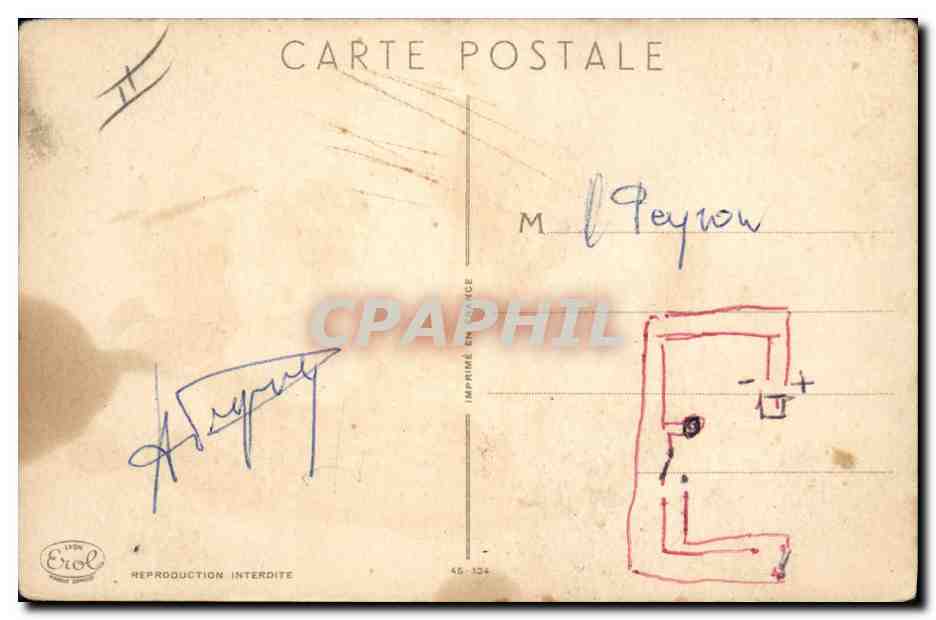 CPA Fantaisie Fleurs  — Verso