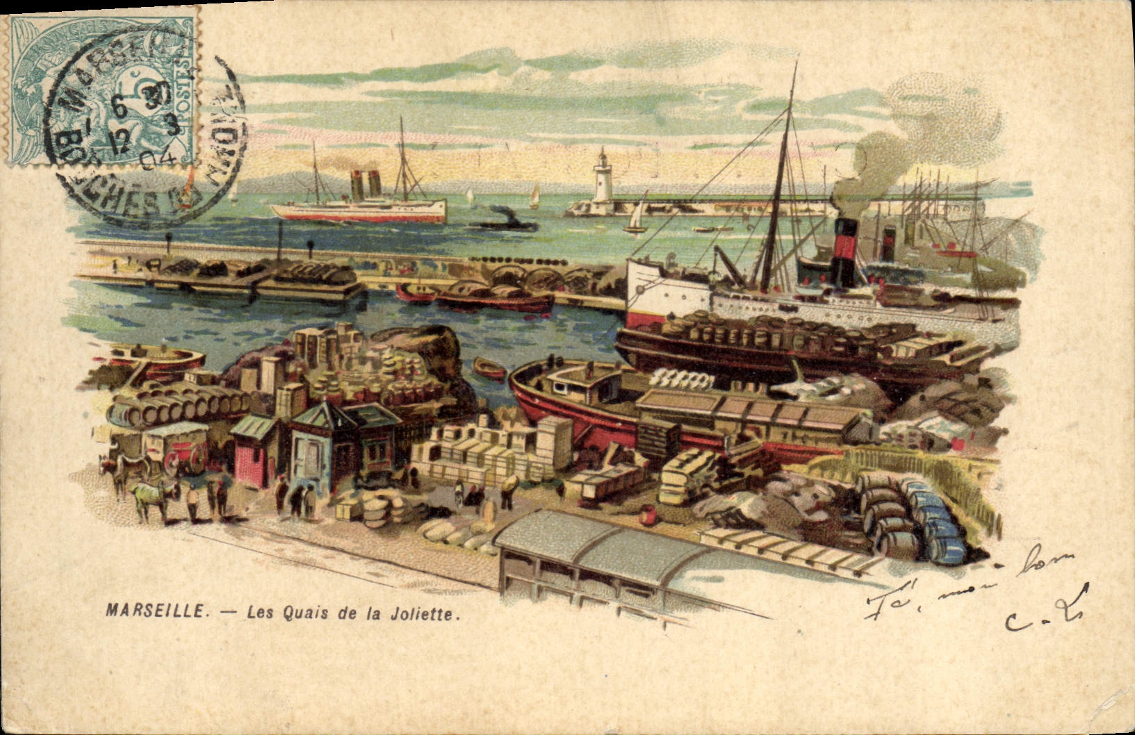Marseille — Les Quais de la Joliette — Éditeur non identifié, n° de série non visible