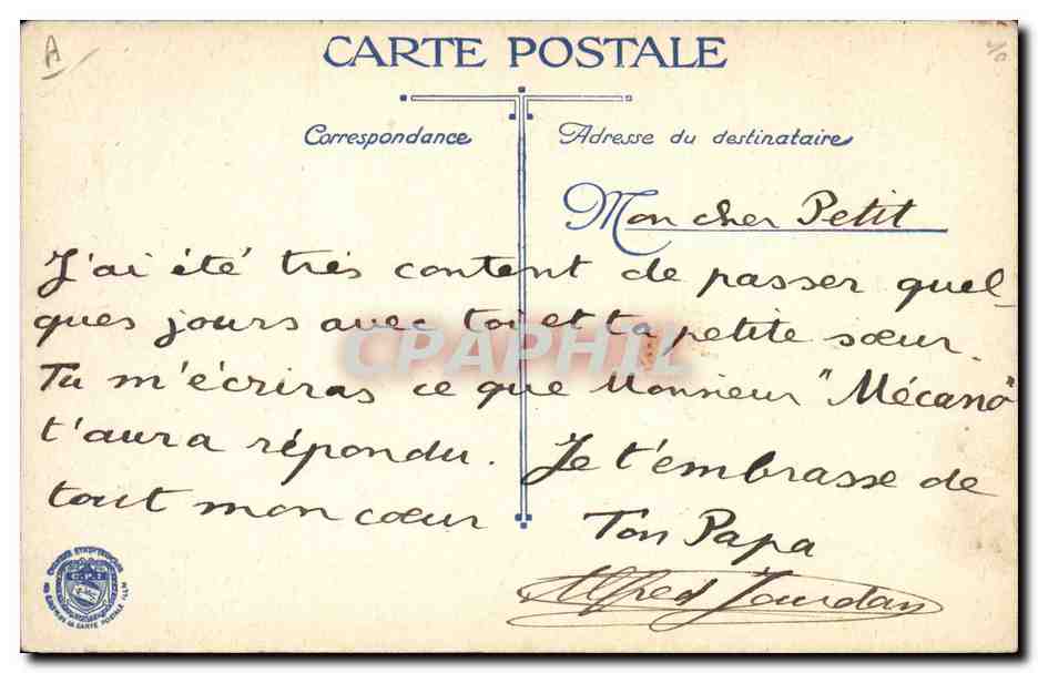 CPA Militaria Mortier de 270 — Rückseite