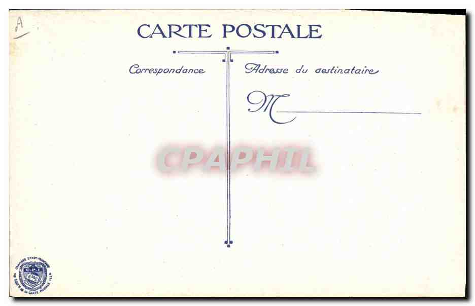 Général français en uniforme — portrait — éditeur inconnu, n° de série non visible — Verso