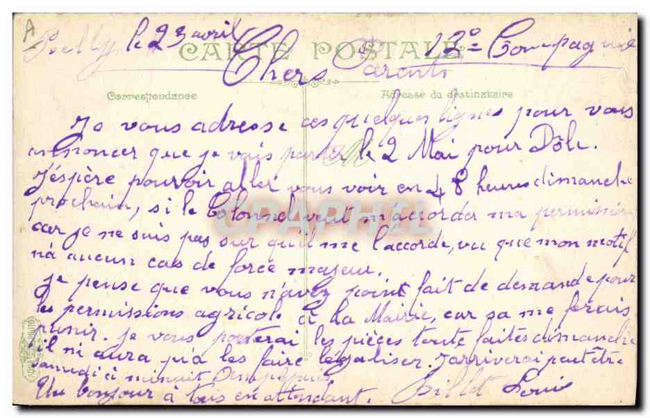 CPA Militaria Infanterie Escrime a la baionnette — Rückseite