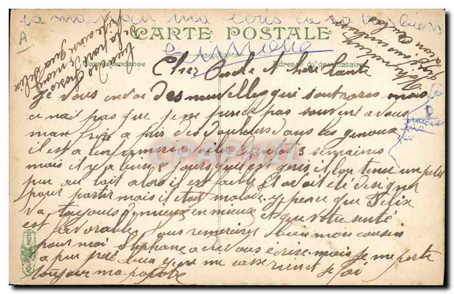 CPA Militaria Infanterie Passage du portique — Verso