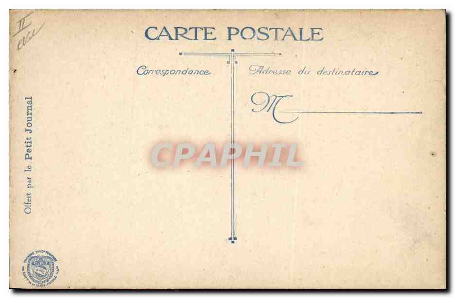 CPA Militaria General Sarrail — Verso