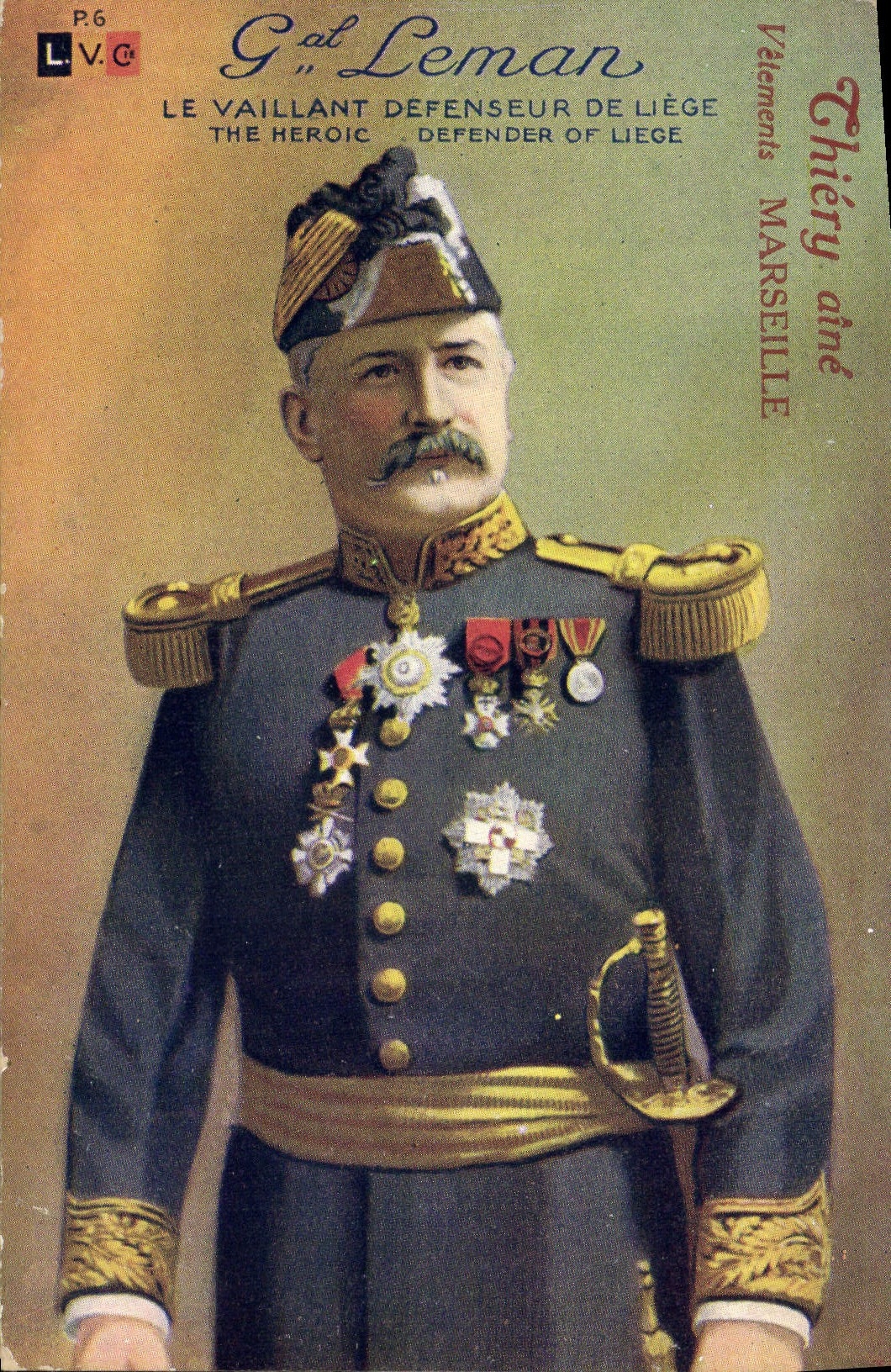 Général Léman — Défenseur de Liège — Vélemens Thiéry, Marseille