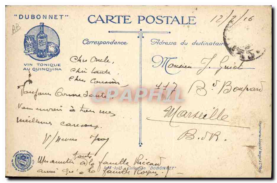 CPA Militaria Un taube passe Avion — Rückseite