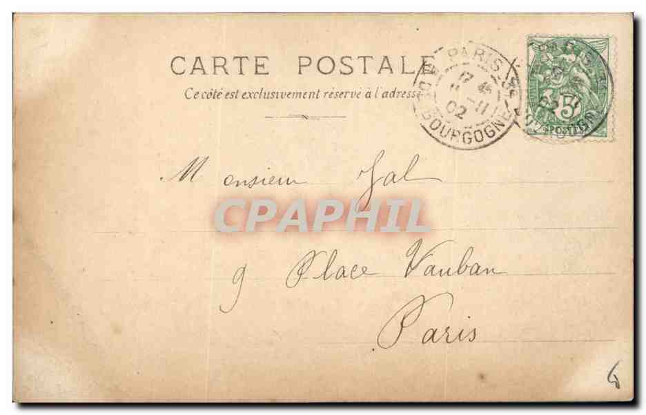 CPA Fantaisie Journaux Journal Le Republique — Verso