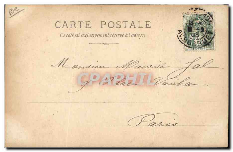 Sujet inconnu — Émile de Girardon — Éditeur : Émile de Girardon, n° de série non visible — Verso