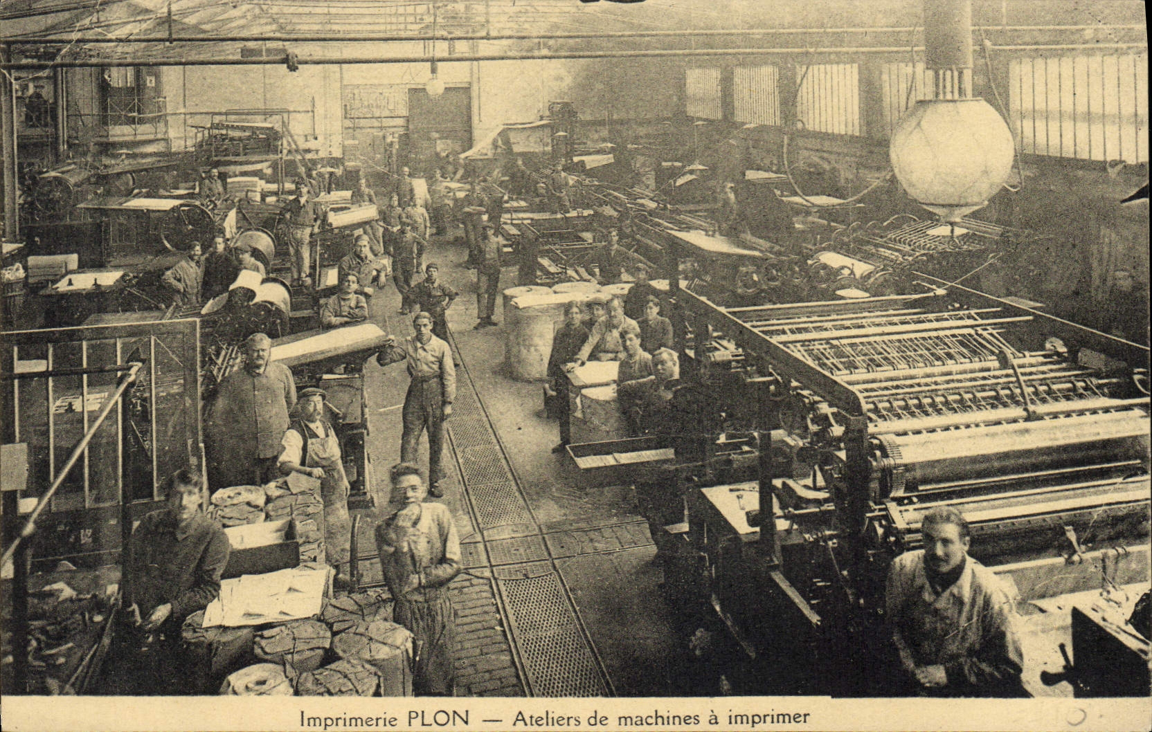 Imprimerie PLON — Ateliers de machines à imprimer — Librairie PLON, Paris 6e