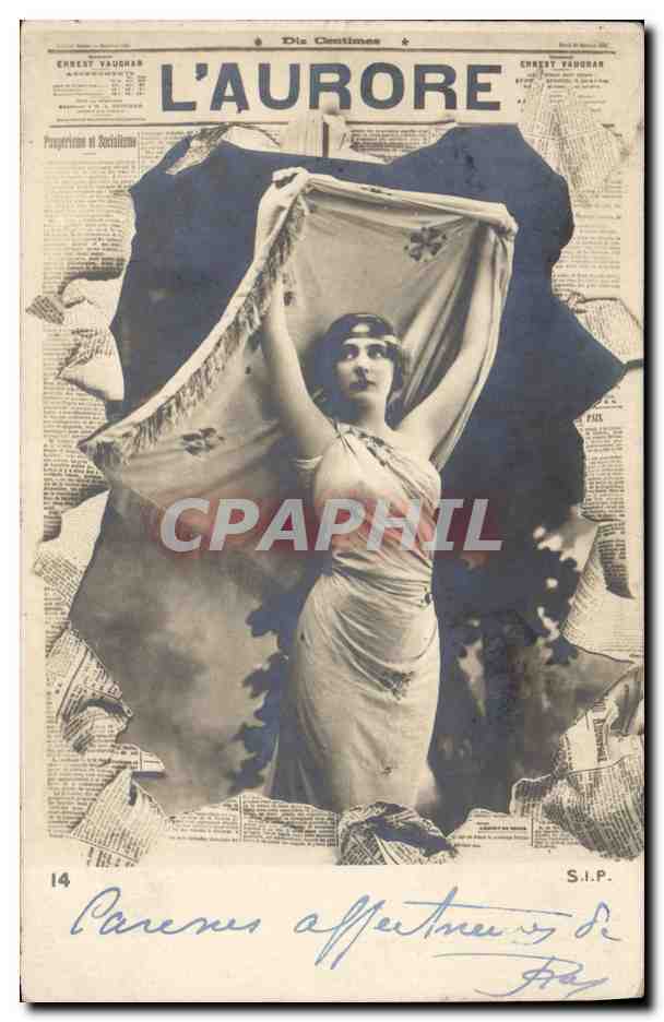 Femme en robe drapée — L'Aurore — Ernest Vaughan — S.I.P. n°14