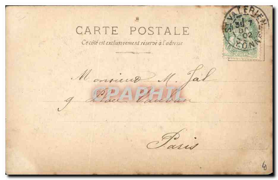 Fille de Palais — Portrait féminin — L'Eclair, 2e édition — Verso