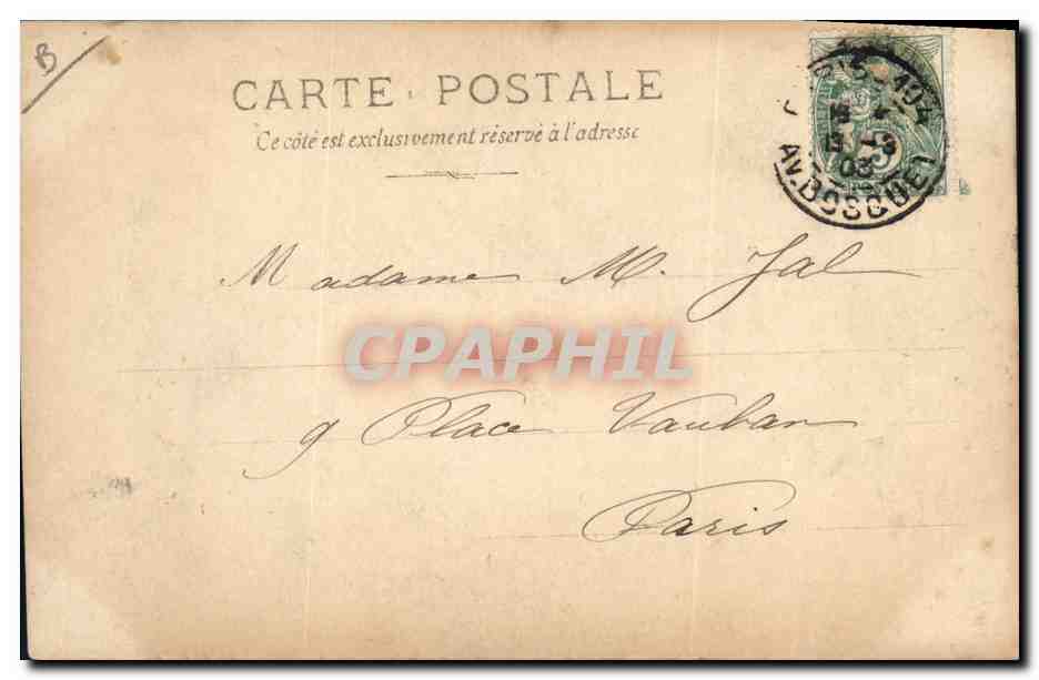 Portrait de Paul de Cassagnac — L'AUTORITÉ — éditeur S.I.P. n°2 — Rückseite